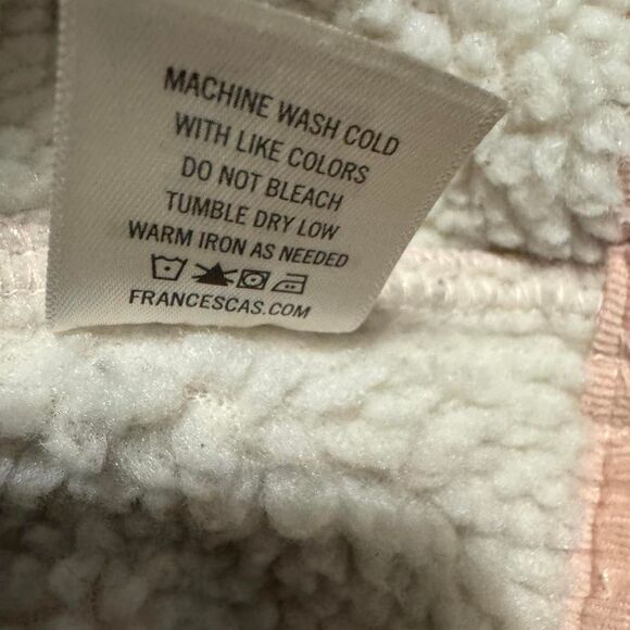 Harper Heritage Womens Soft Pastel Power Pink Denim Sherpa Jacket Gilmore Girls - Picture 5 of 5